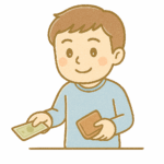 【動詞】「お金を払う」のイラスト|日本語教育のイラストサイト